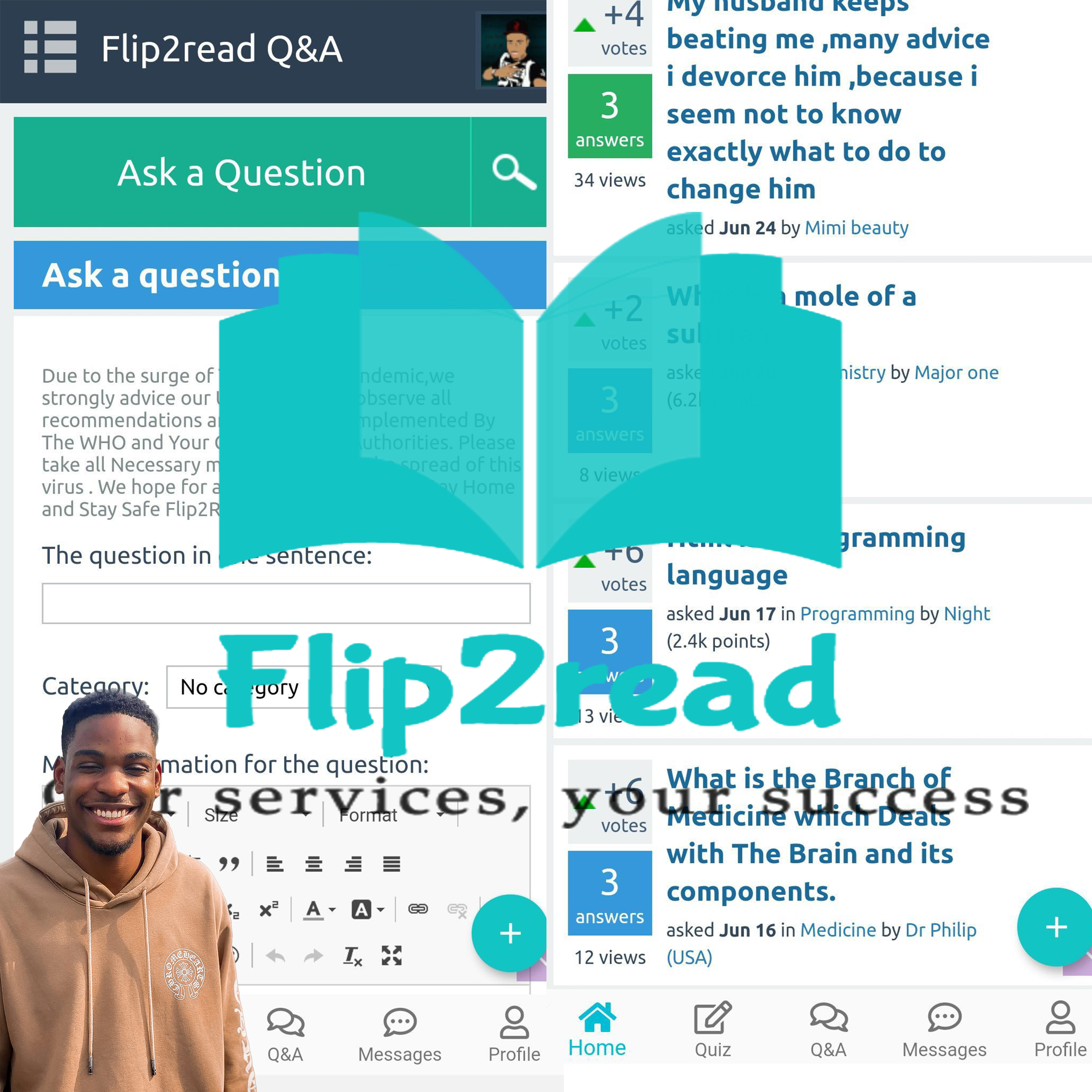 Ngwese Emmanuel – 3rd position Worldwide Winner of the Flip2read Learning Platform